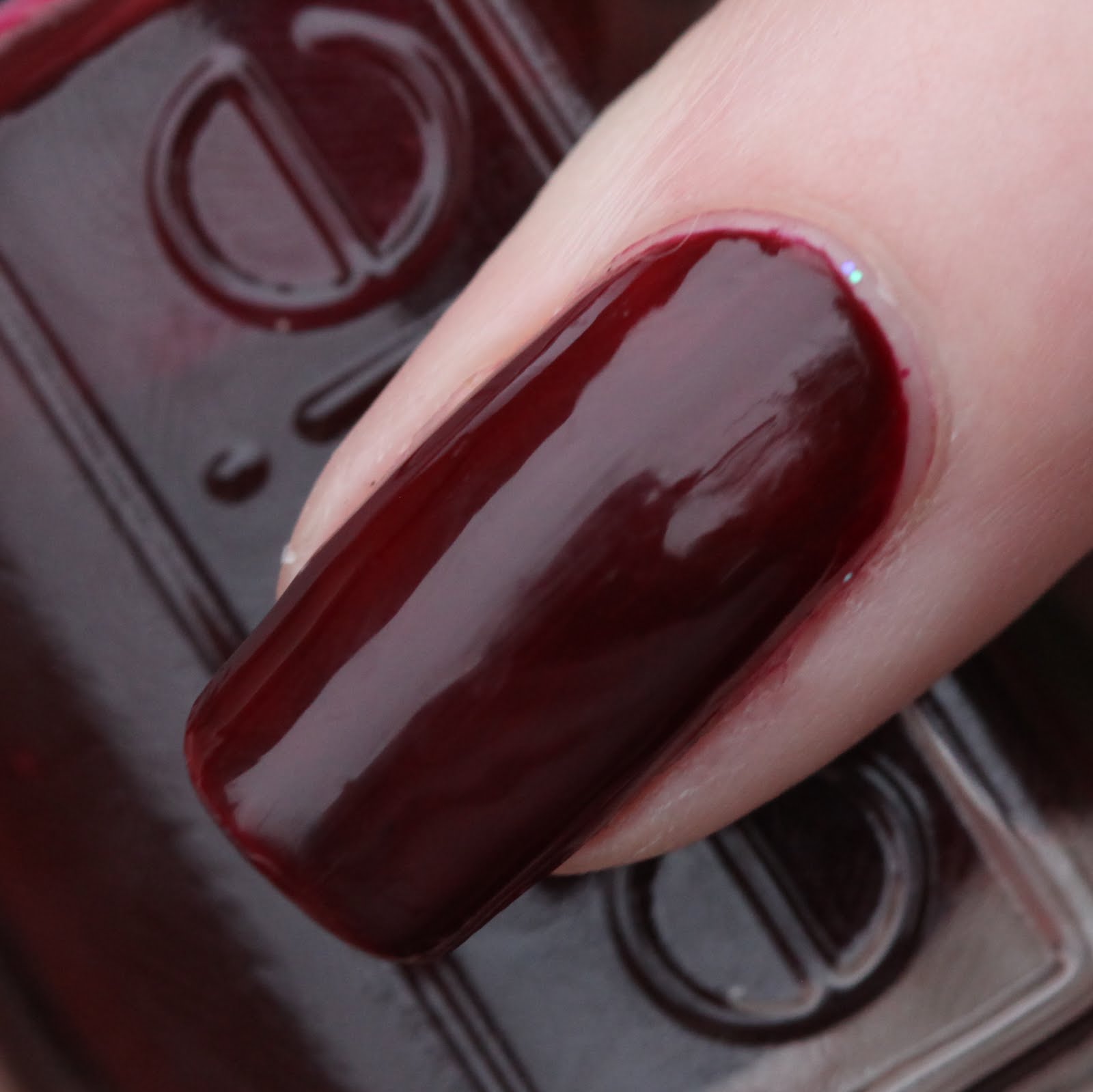 Polish or Perish Vamps for October Essie Lacy not Racy