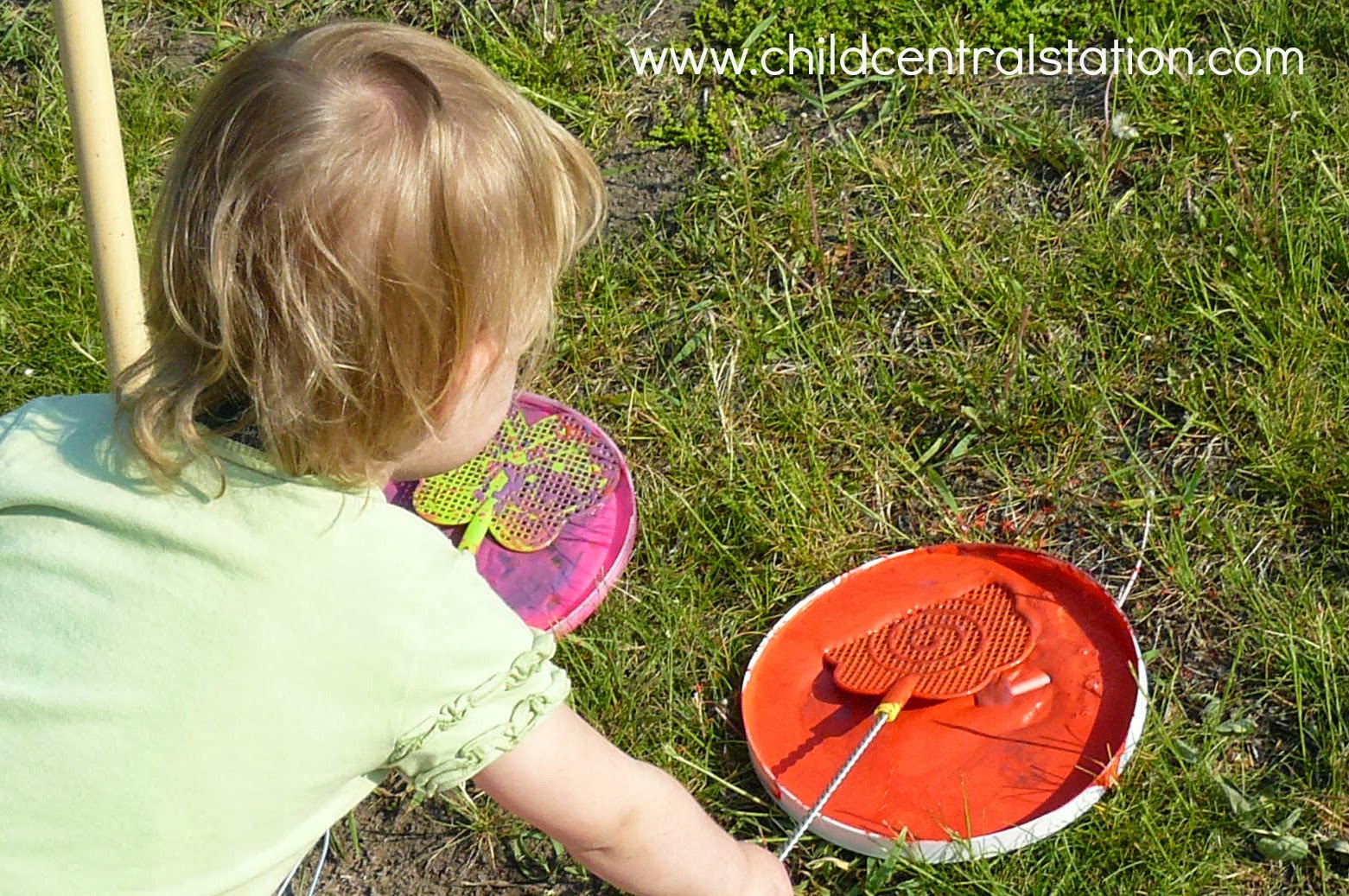 Painting with Fly Swatters
