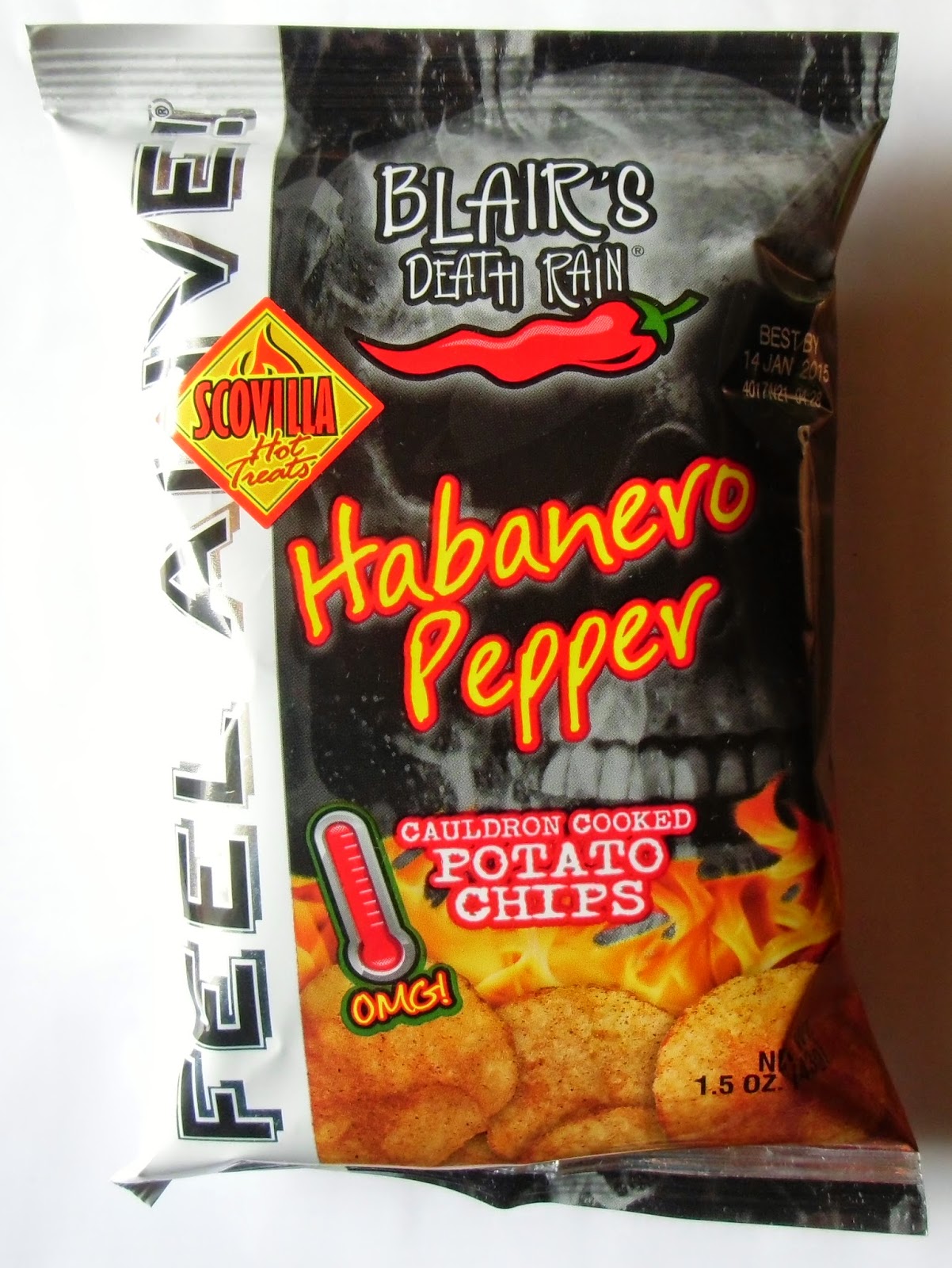 Chilihead77.de Blair's Death Rain Habanero Pepper Potato Chips
