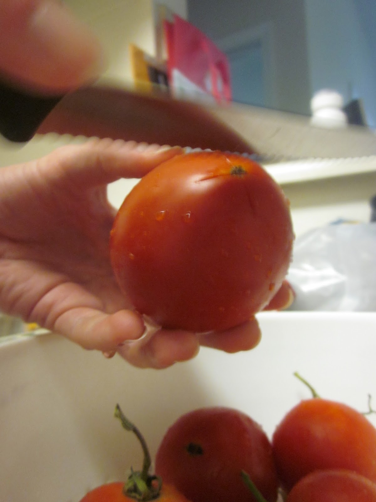 Pintresting Challenge Peel, seed & cut tomato