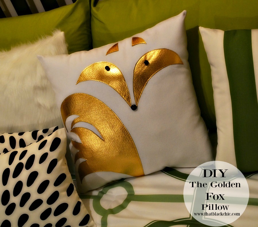 Who Says Foxes Can T Be Golden Diy Fox Pillow Tutorial That