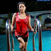 Keerthi Chawla Hot Nipples Visible in Red Bkini