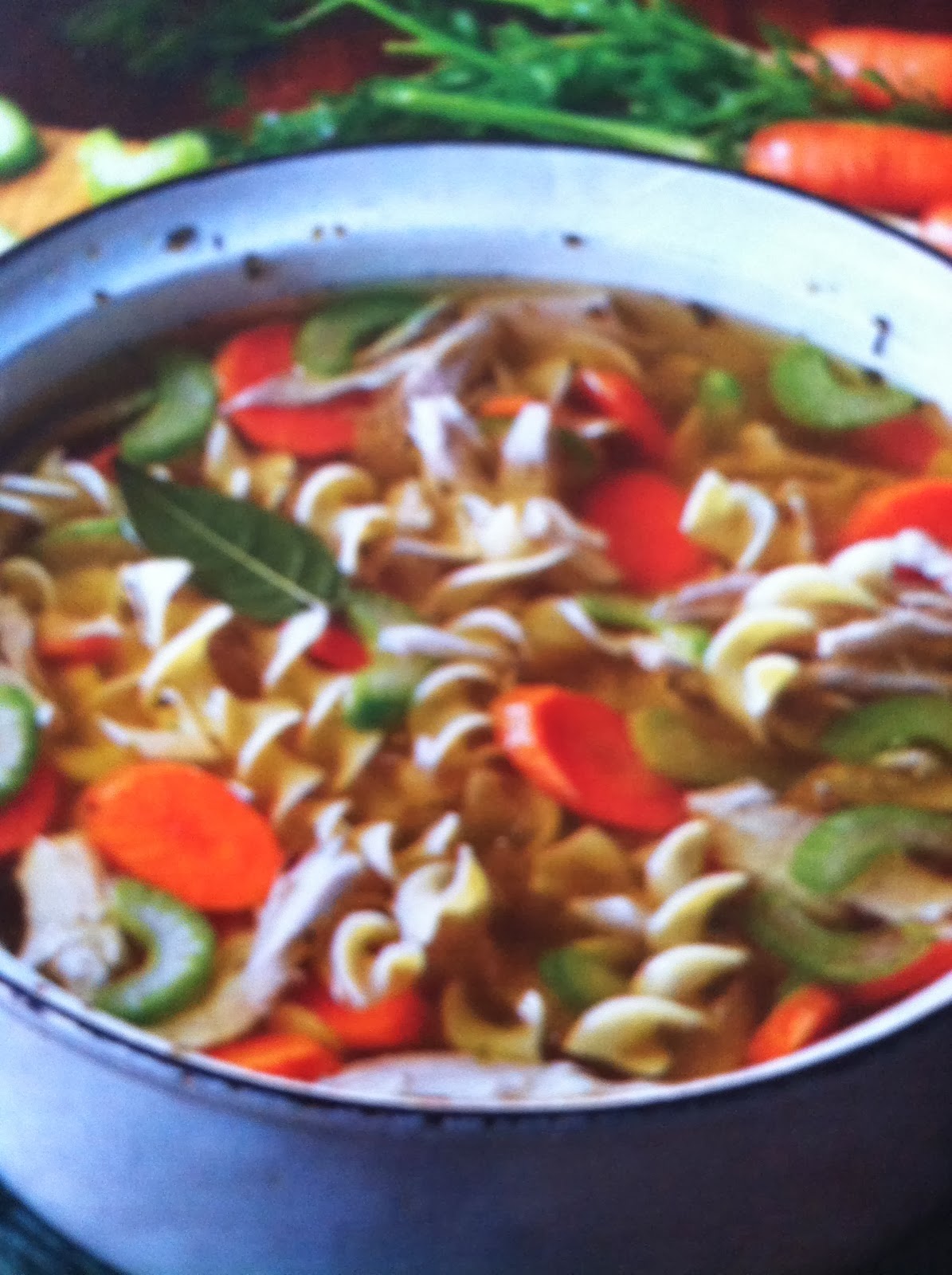 Hope's Recipes Roasted Chicken Noodle Soup Recipe