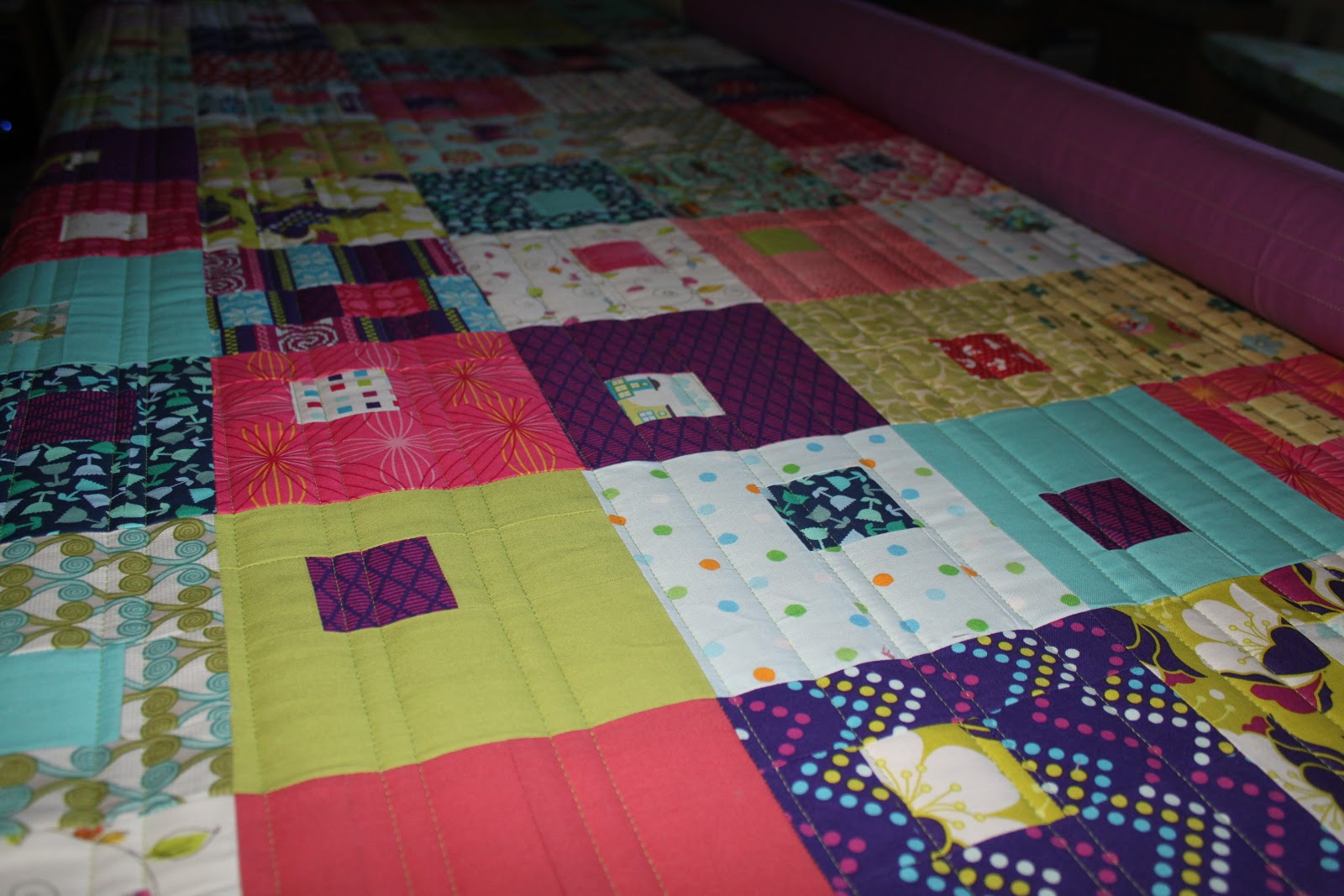 Stitch by Stitch straight line quilting...