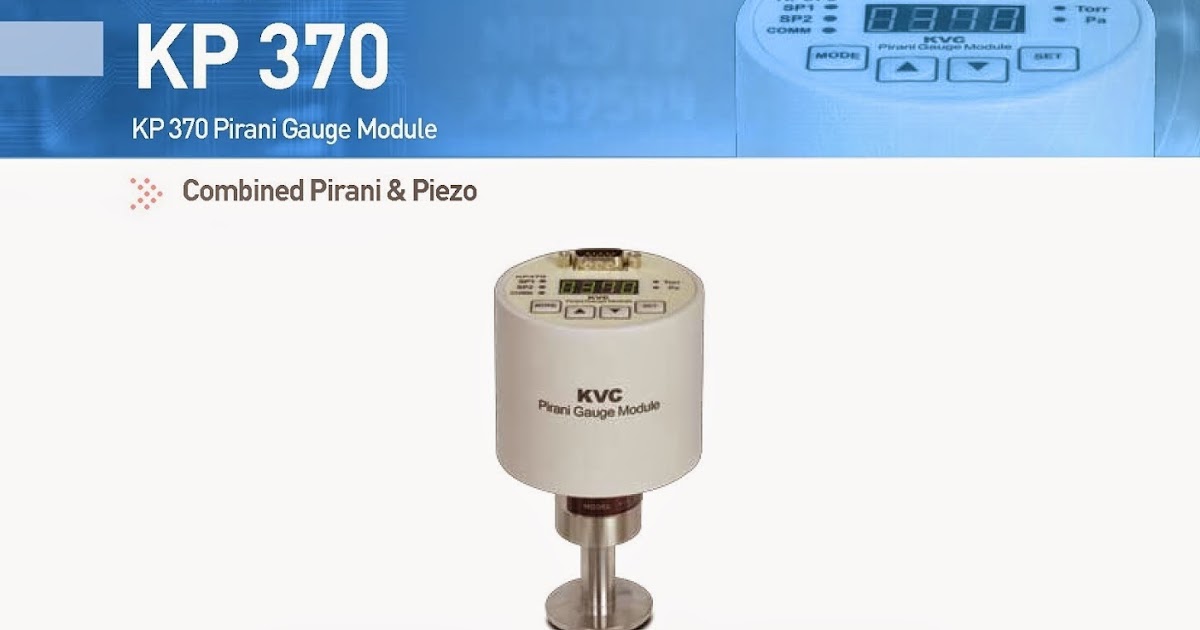 진공센서,압력센서 전문 (주)에프엔에스 KP370 Digital Pirani Gauge Module