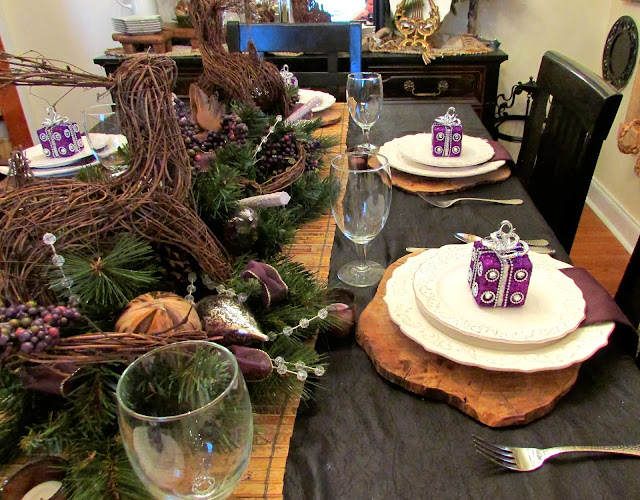 Christmas Holiday Rustic Dining Room