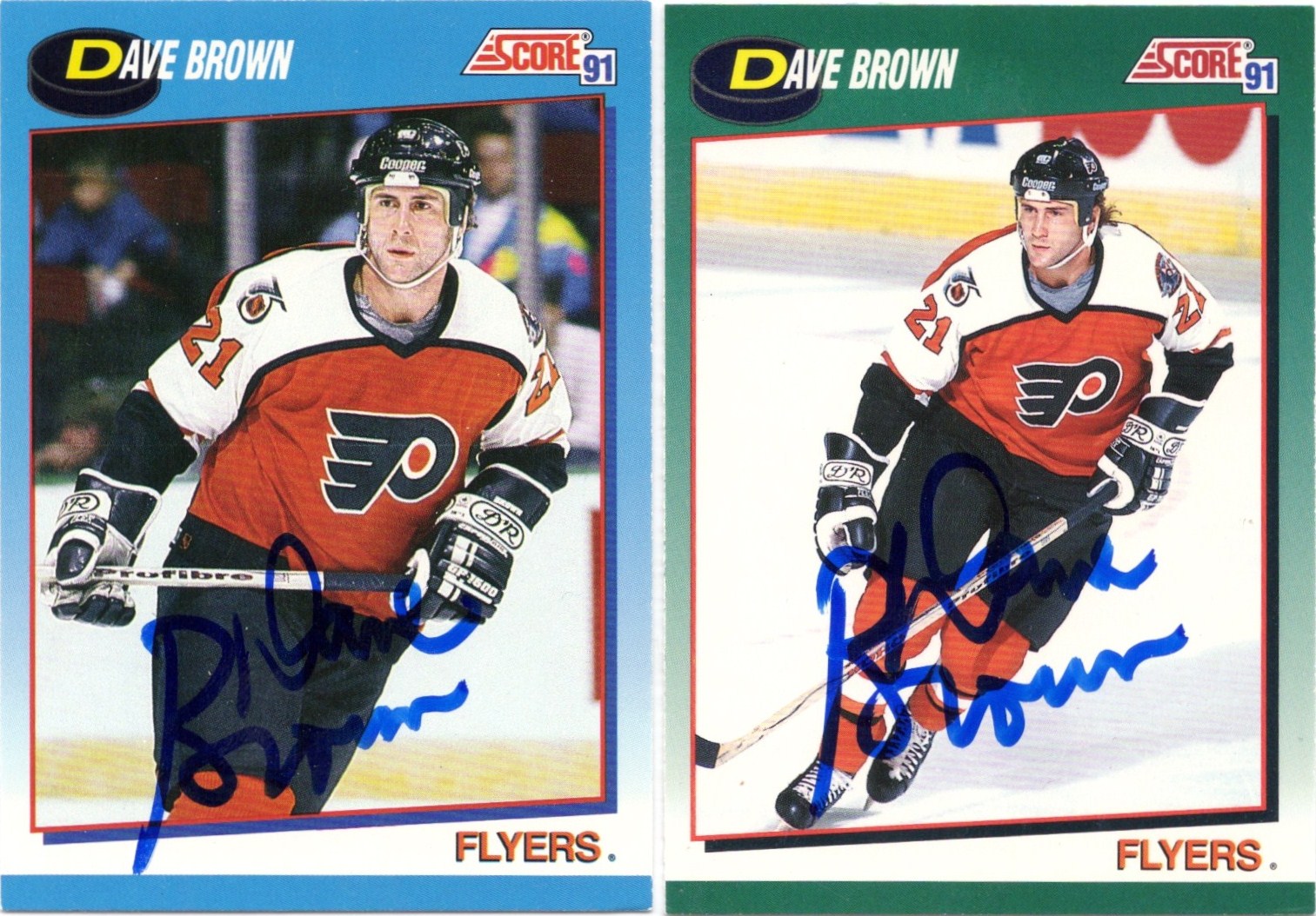 signed dc dave brown dave brown philadelphia flyers