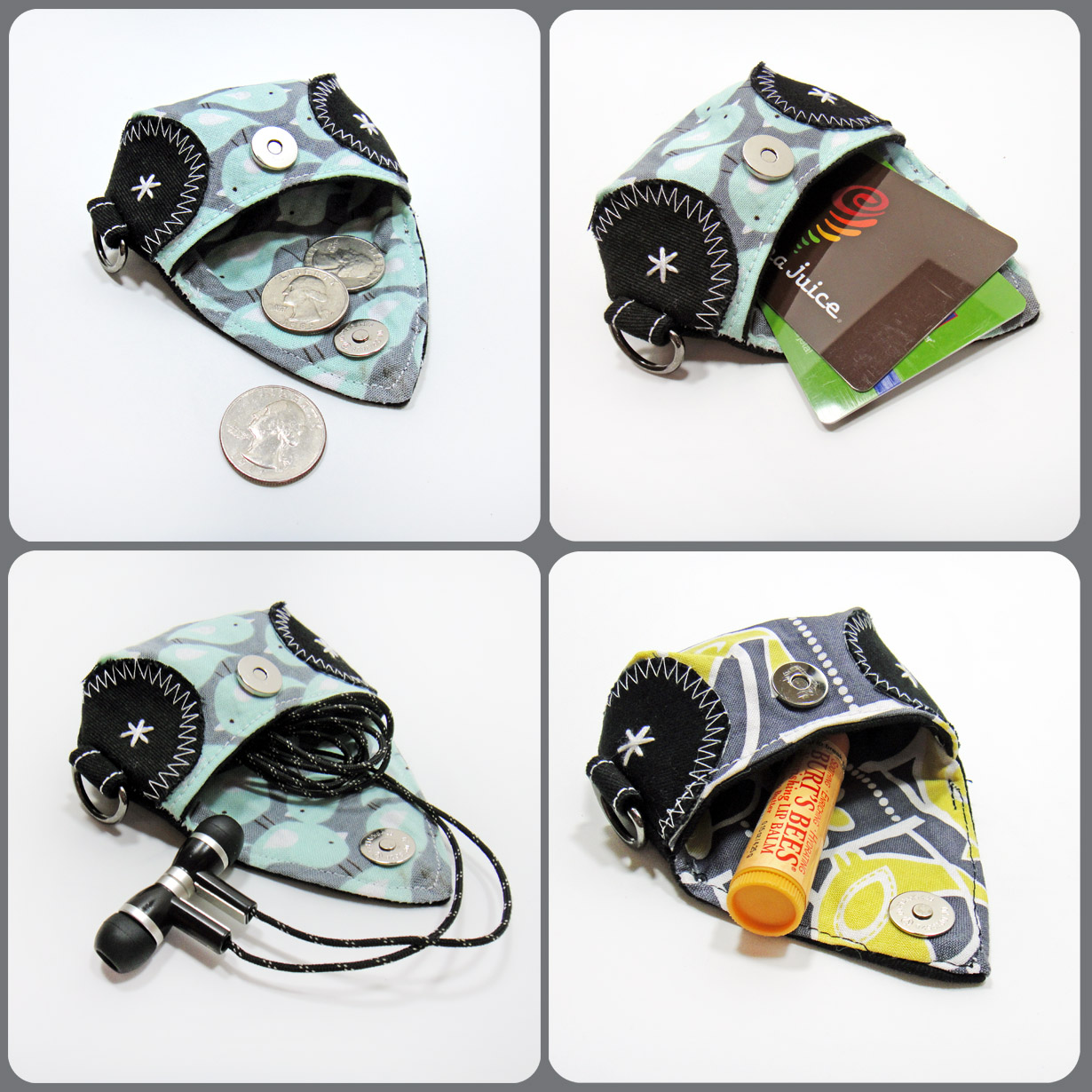 The Gilded Hare owl coin purse pattern