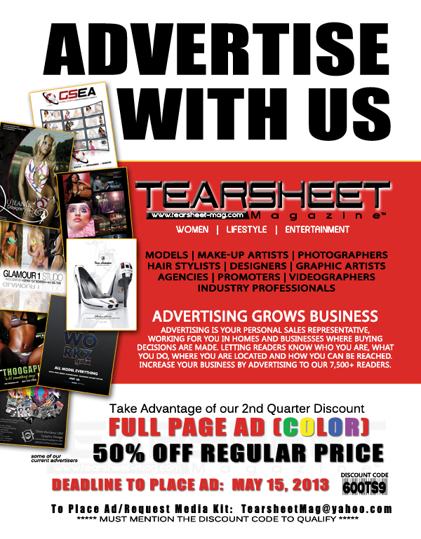 TEARSHEET Magazine Advertise With Us