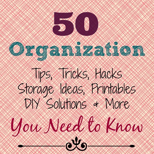 Organization Tips, Ideas, Printables, Hacks and More