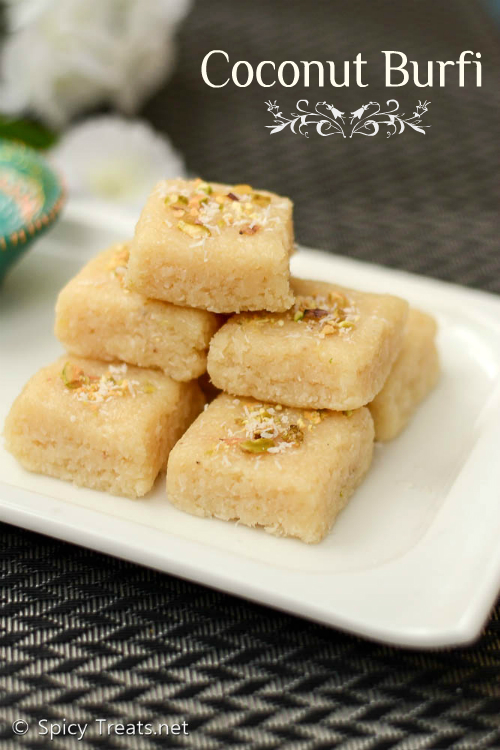 Coconut Burfi Recipe