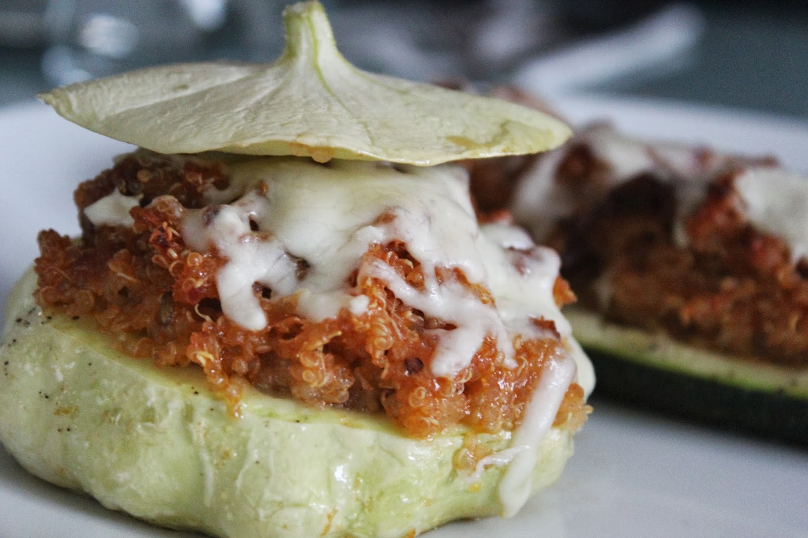 Delicious Dishings SausageAndQuinoaStuffed Squash