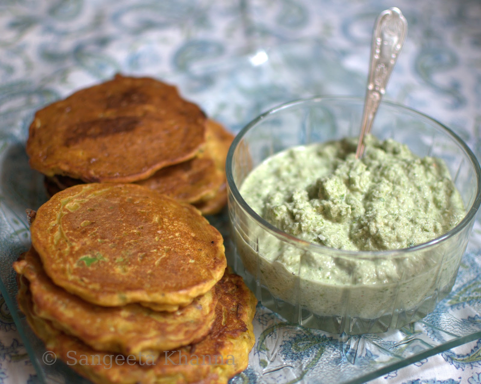 Buckwheat and chickpea flour savoury pancakes for breakfast...