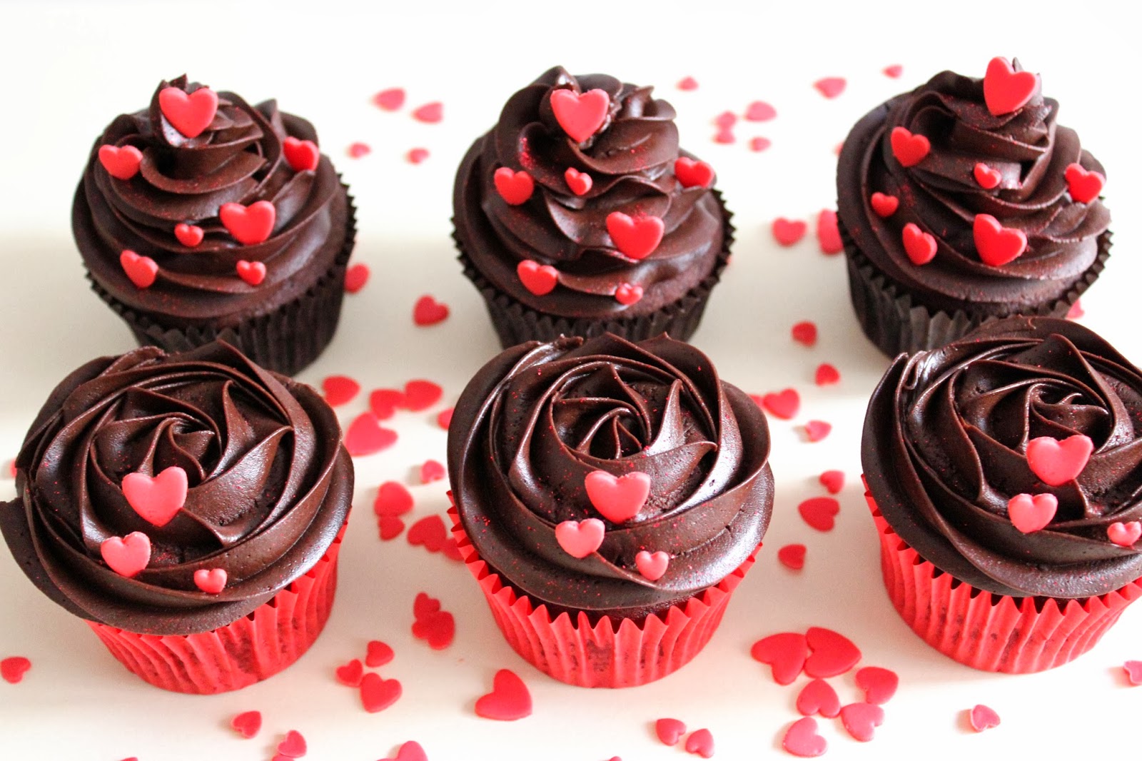 Kiara`s cakes Cupcakes de chocolate para San Valentín