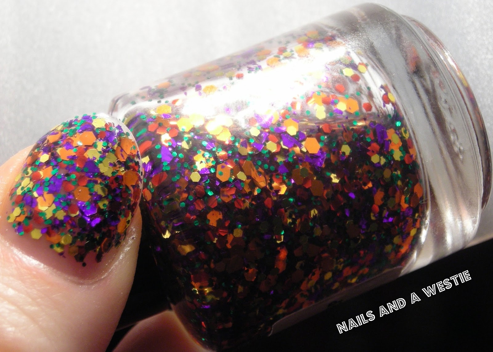 Nails and a Westie Black Cat Lacquer Ice Truck Killer