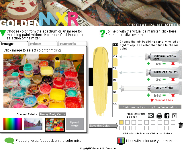Golden's Virtual Paint MixerTry It Now!