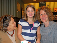 Former neighbors get together. Mildred, Katie and Ada.