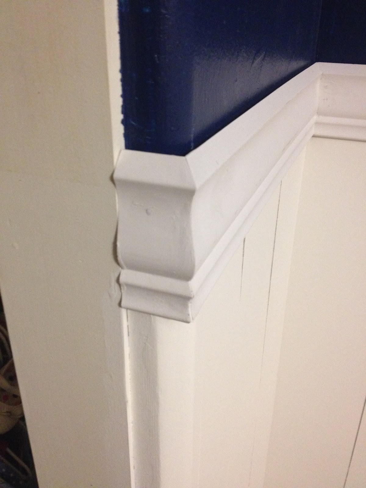 Chair Rail Corners Limetennis Com The Crown Molding Was Way Harder Compound Angles We Got A Couple