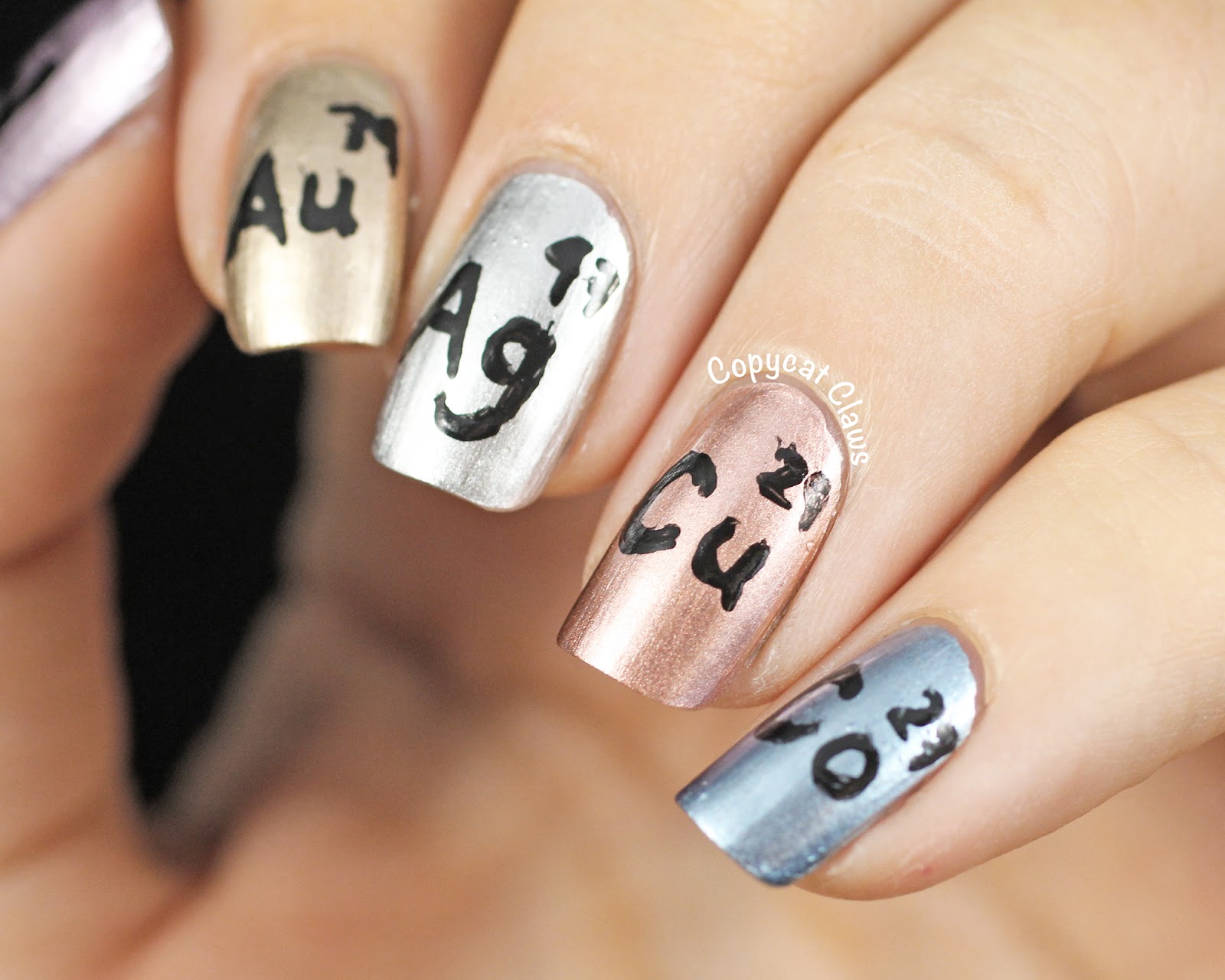 5. Metallic nail art with studs - wide 10