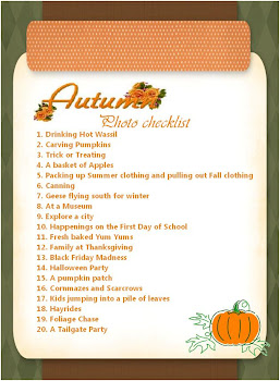 Autumn Photo Checklist
