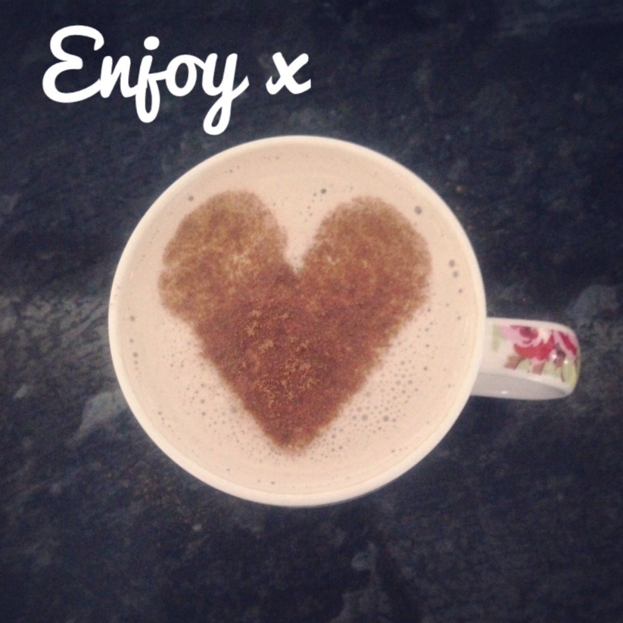 Spotted Rose Homemade Coffee Foam Art