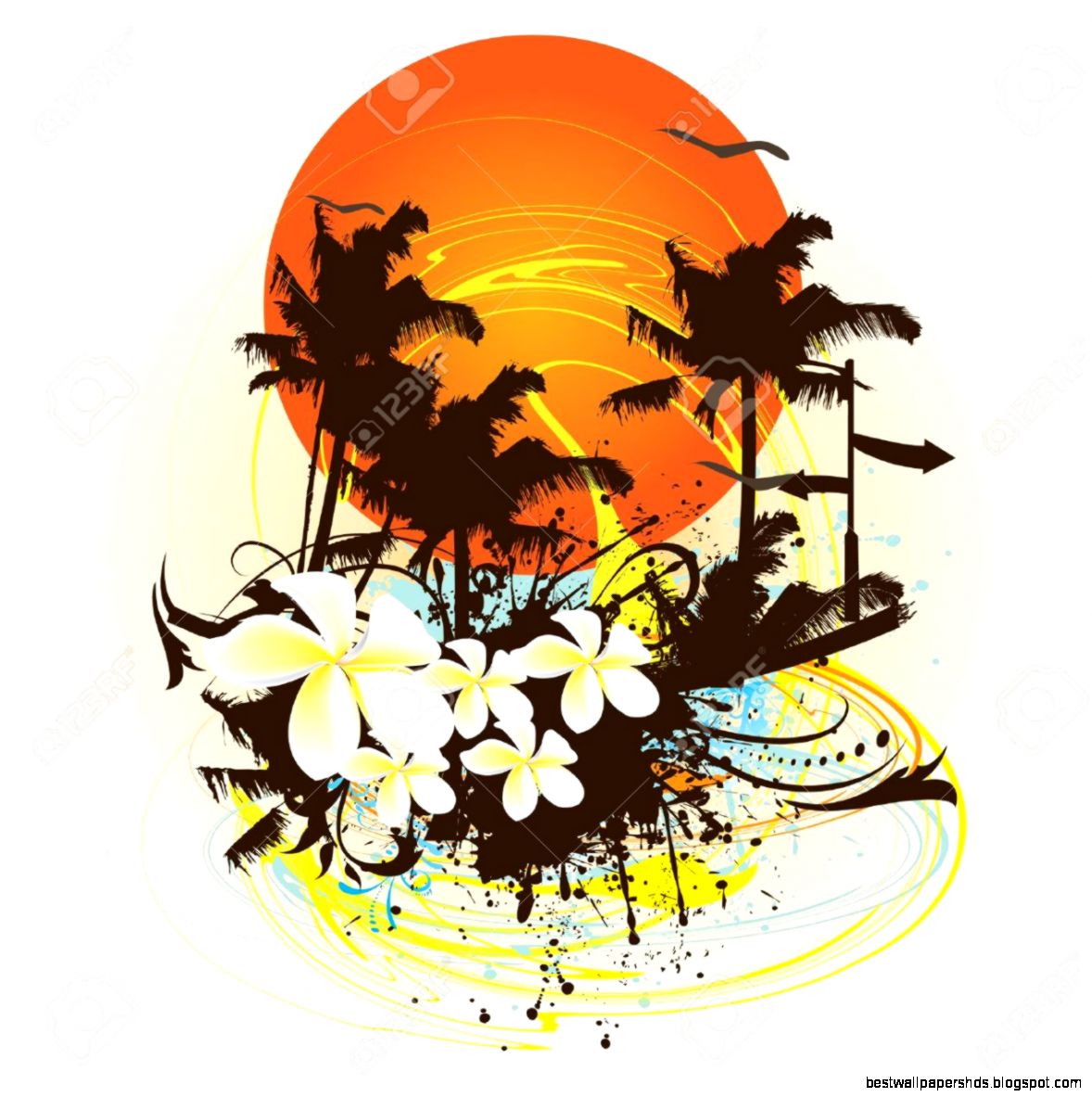 Colorful Tropical Design Royalty Free Cliparts Vectors And Stock Colorful Tropical Design Royalty Free Cliparts Vectors And Stock