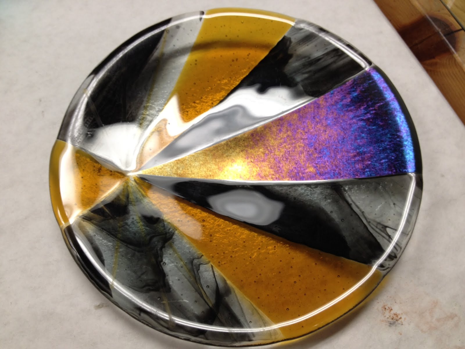 Drilling Holes In The Sky Glass Fusing 3