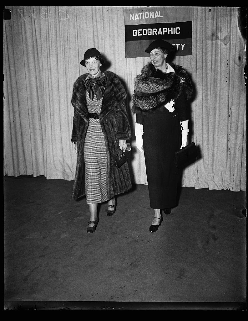Check Out What Amelia Earhart and Eleanor Roosevelt Looked Like  in 1935 