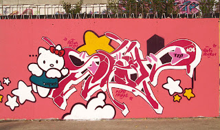 Hello Kitty graffiti
