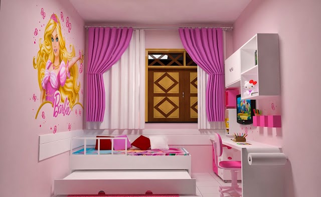 Dormitorios color rosa tema Barbie - Ideas para decorar dormitorios