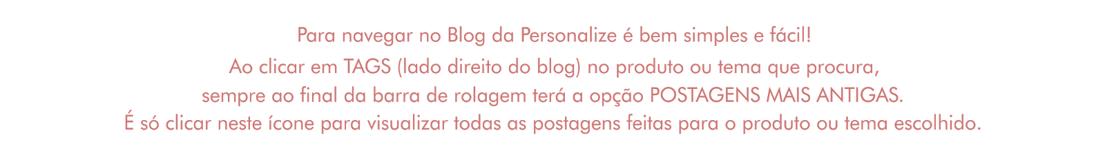 Como navegar no blog.