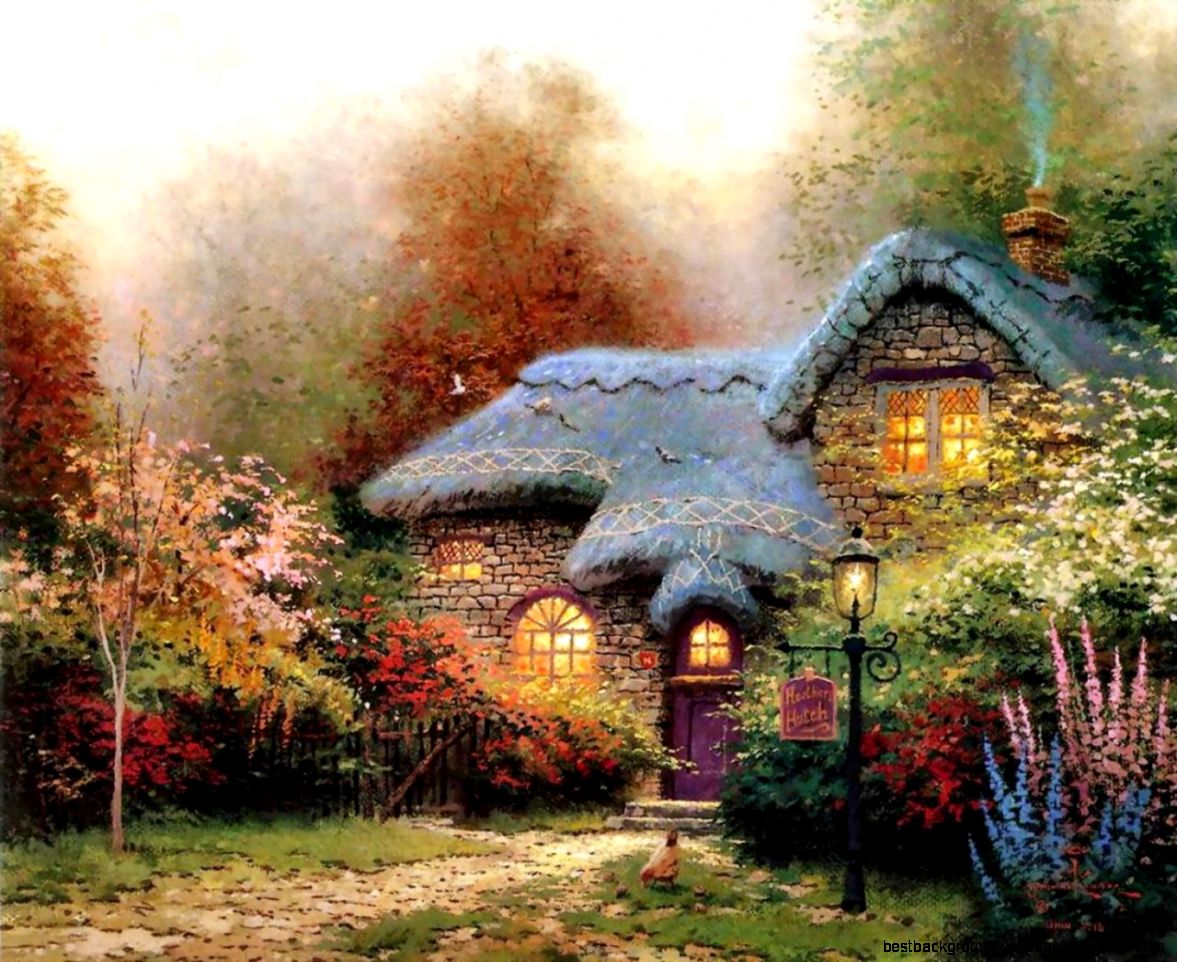 Thomas Kinkade Painting Thomas Kinkade Painting