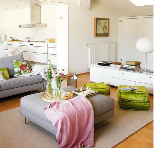 usar puff como mesa de centro decorar com pufes