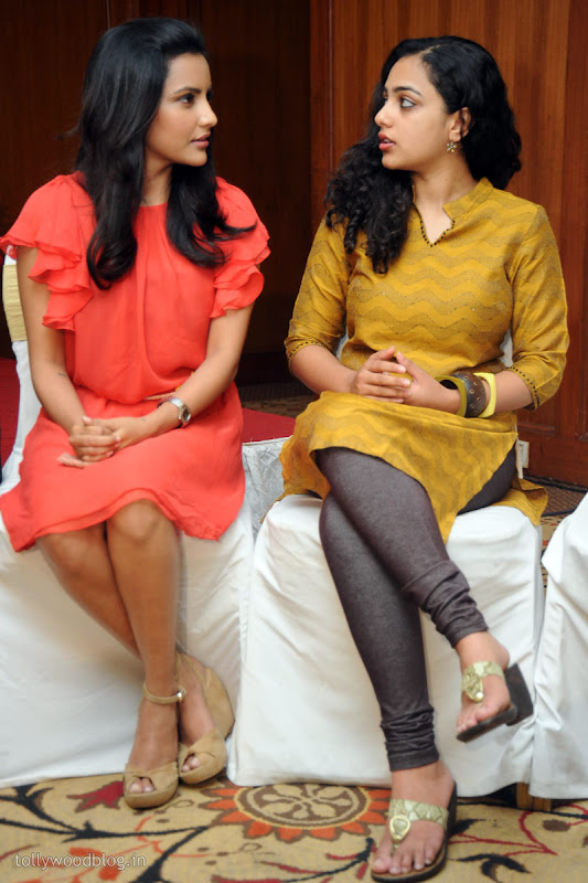 Priya Anand with Nitya Menon Hot stills   press meet navel show