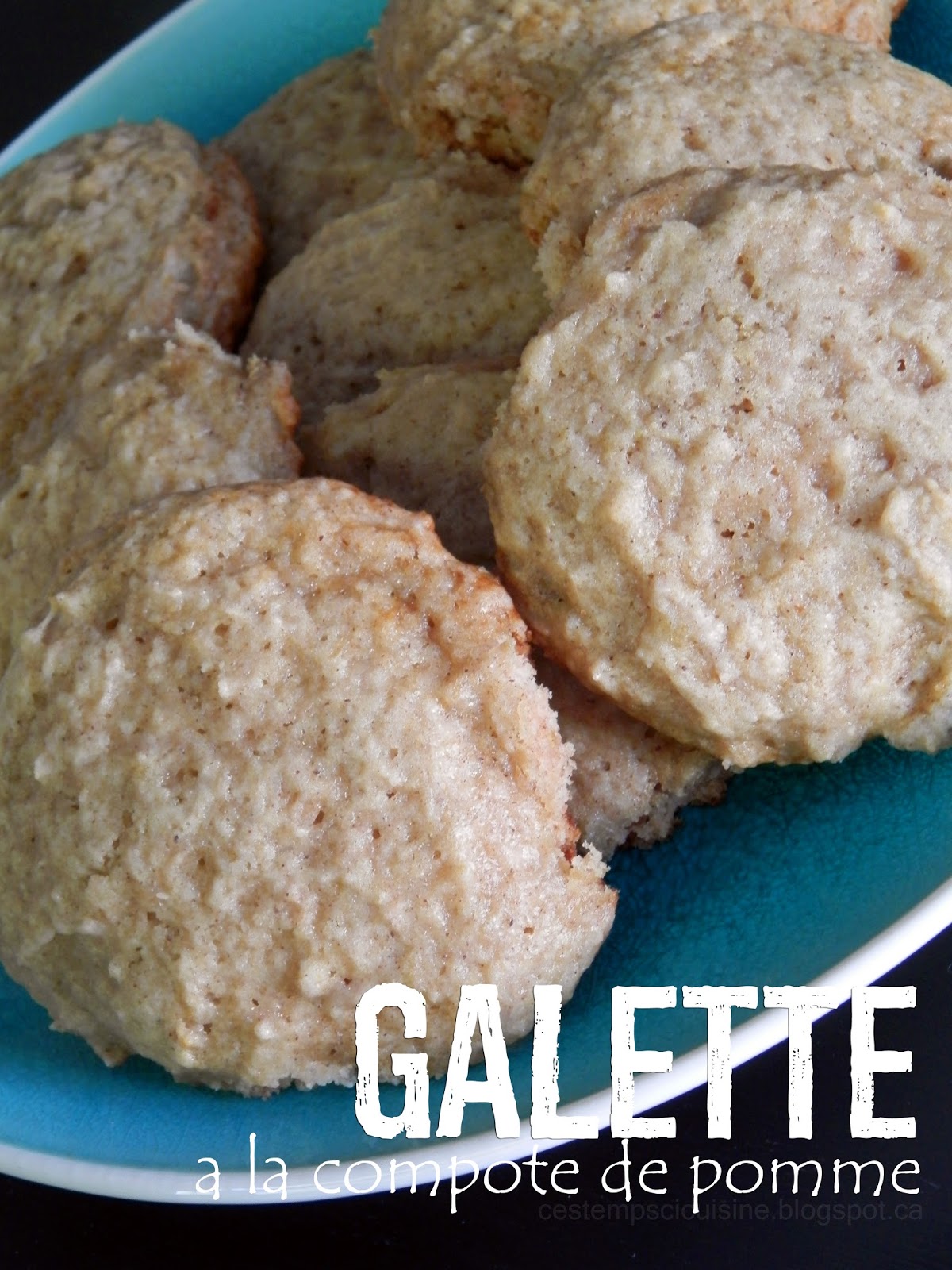 Ces temps ci en cuisine Galette à la compote de pomme