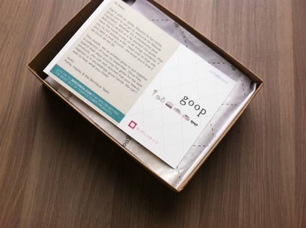 Birchbox and Goop Collaboration - October 2012 Review - Women's Monthly Beauty and Makeup Subscription Boxes Birchbox and Goop Collaboration - October 2012 Review - Women's Monthly Beauty and Makeup Subscription Boxes