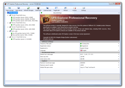 ufs explorer professional recovery download