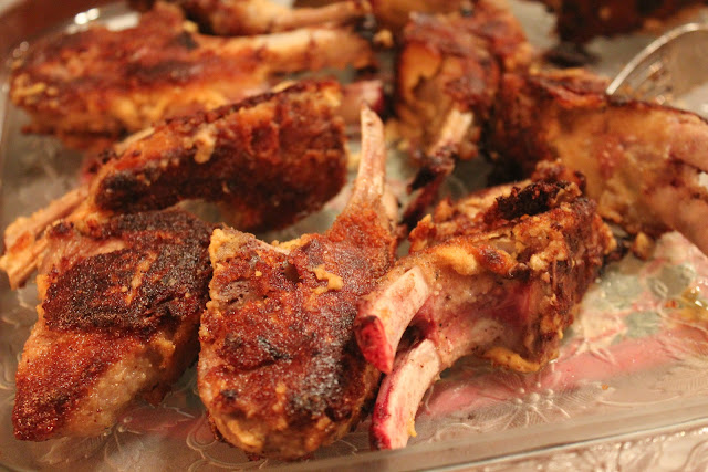 Dijon lamb chops