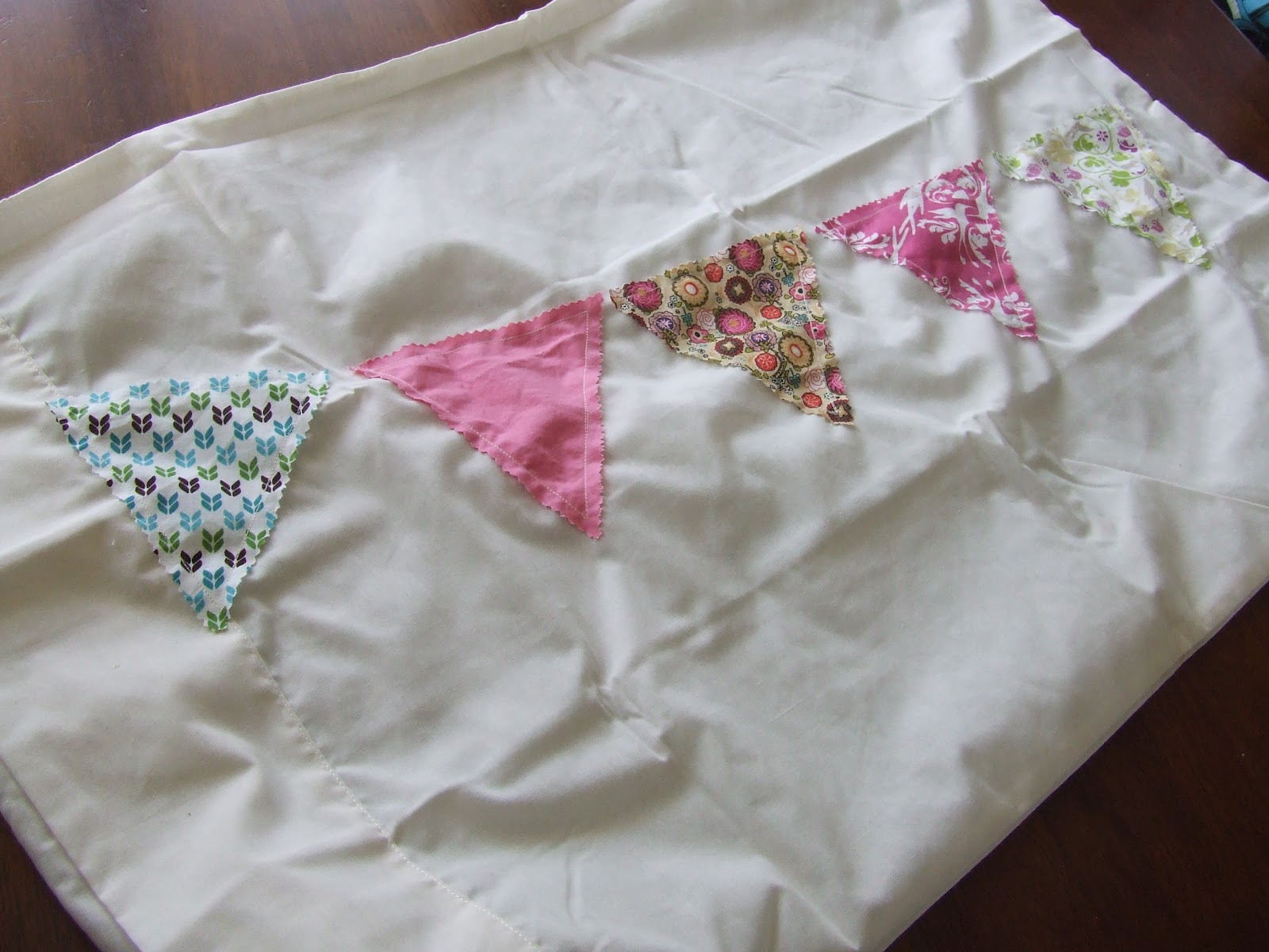 bunting pillow cases Creative Mama
