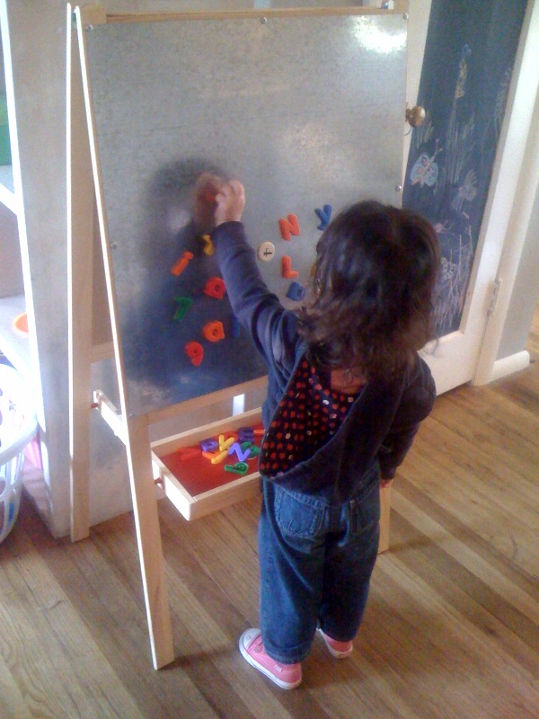 annabelle at home Ikea hack easel board
