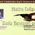 Maths Revision Package for Full Pass Published on 28-2-2014