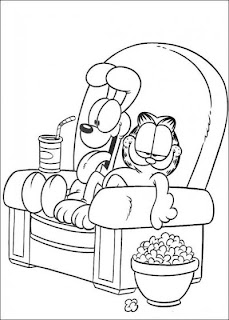 coloring pages garfield