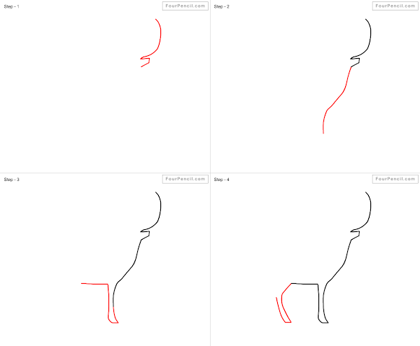 How to draw cartoon Deer - slide 3
