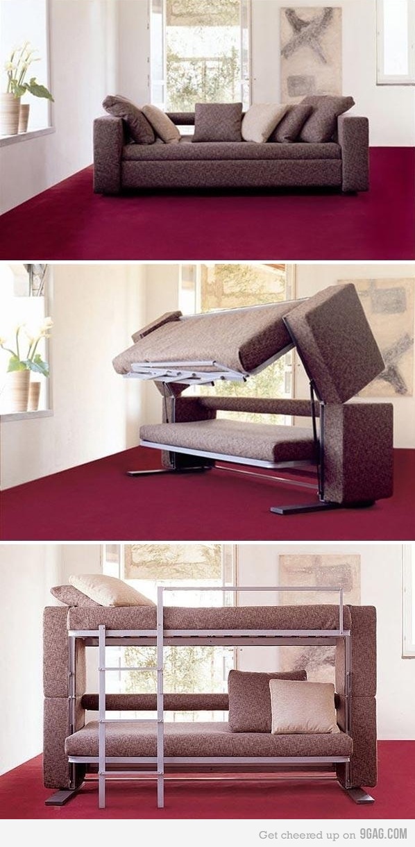 couch converts to bunk bed