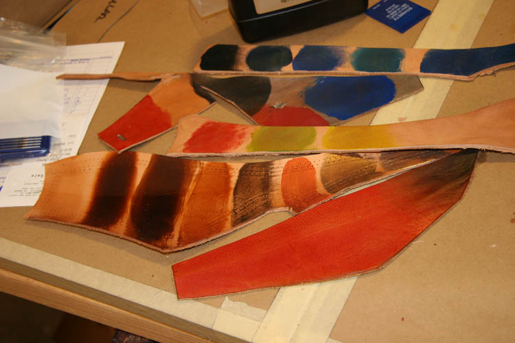 A fetish leathercrafters journal Head Case Painting vegtanned leather