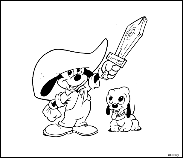 muñecos para colorear de disney