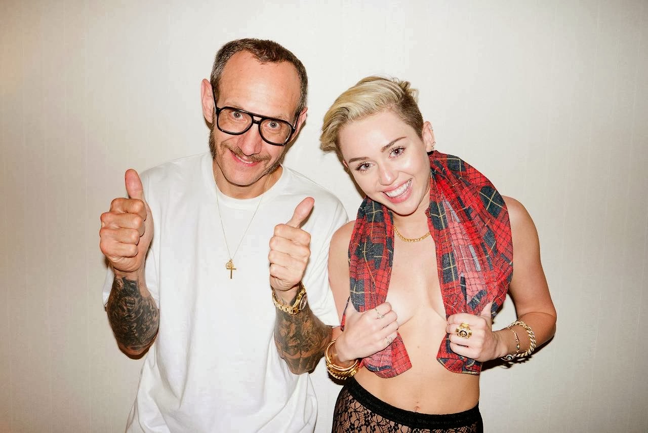 Miley Cyrus Topless by Terry Richardson.