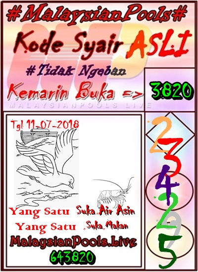 Prediksi Togel Malaysia Pools Hari Ini Rabu Malaysian Pools 11 Juli 2018