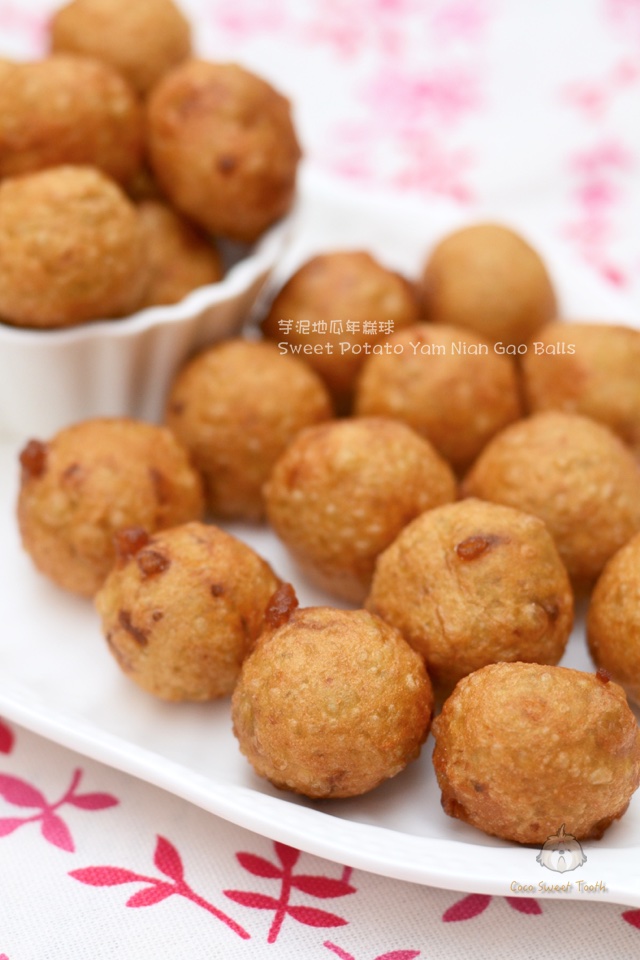Coco's Sweet Tooth...The Furry Bakers 芋泥地瓜年糕球 Sweet Potato Yam