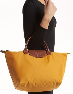 longchamp le pliage large yellow